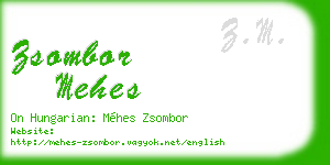 zsombor mehes business card