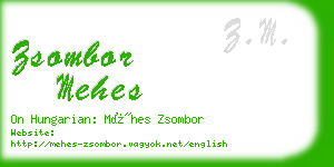 zsombor mehes business card